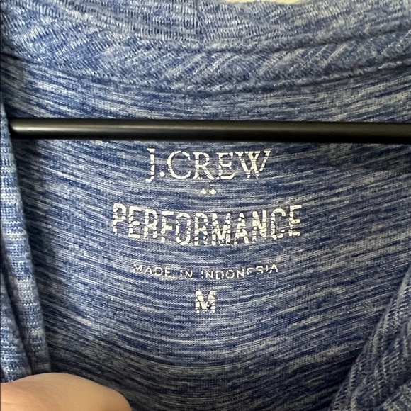J. Crew Performance Long Sleeve Hoodie Shirt Men's Blue Medium - Picture 5 of 8